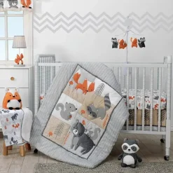 Cobertor de bolota original Lambs &amp; Ivy Bedtime Originals, cinza