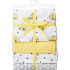 Cobertor de Flanela Baby Vision 4Pk, Abelha