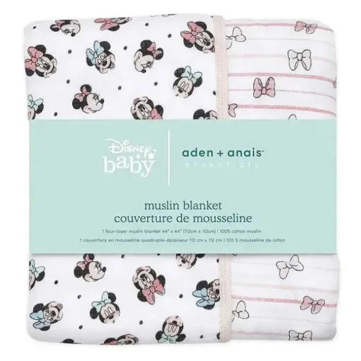 Cobertor de musselina Aden + Anais Essentials Minnie Rainbows