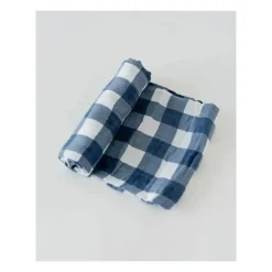 Cobertor de musselina de algodão pequeno unicórnio simples - Jack Plaid