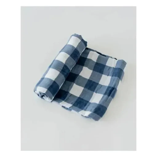 Cobertor de musselina de algodão pequeno unicórnio simples - Jack Plaid
