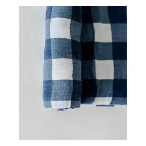 Cobertor de musselina de algodão pequeno unicórnio simples - Jack Plaid