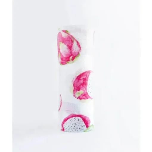 Cobertor de musselina de algodão pequeno unicórnio simples - Pitaya