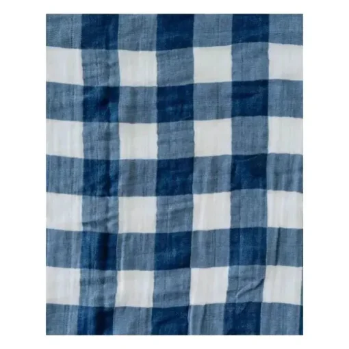 Cobertor de musselina de algodão pequeno unicórnio simples - Jack Plaid