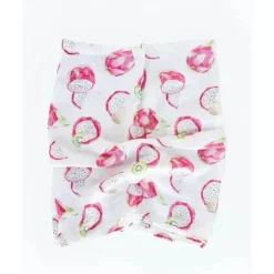 Cobertor de musselina de algodão pequeno unicórnio simples - Pitaya