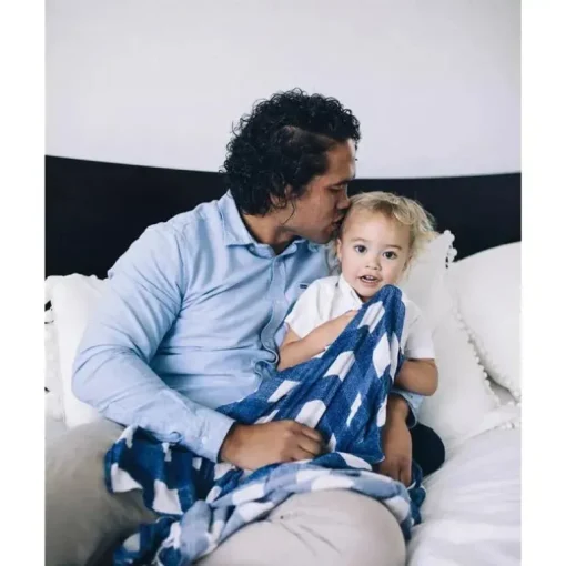 Cobertor de musselina de algodão pequeno unicórnio simples - Jack Plaid