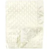 Cobertor de pelúcia de vison/cetim Baby Vision, creme