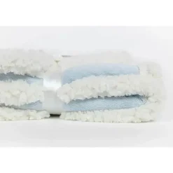 Cobertores de bebê de camurça reversível Piccolo Bambino, azul
