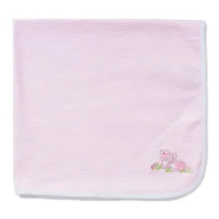 Coelhinhos Bebezinhos Little Me Recebendo Cobertor, Listra Rosa