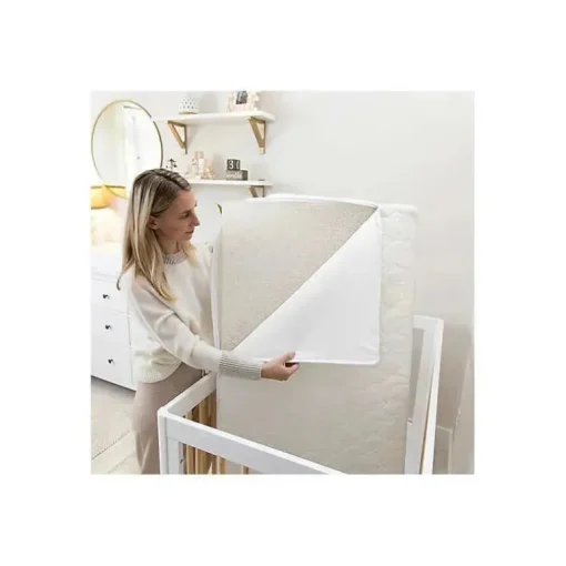 Colchão de berço respirável Halo DreamWeave - Branco