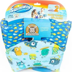 Colete salva-vidas Swimways Sea Squirts para treinamento de natação 30-50 lb