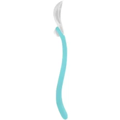 Colheres de alimentação de brotos verdes, conjunto Aqua, 2 peças