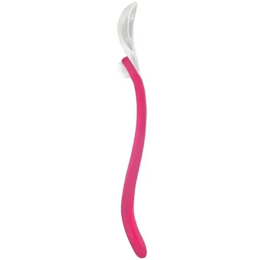 Colheres de alimentação de brotos verdes, rosa/verde, 2 peças