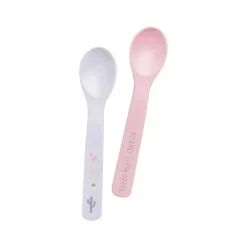 Colheres de bebê 100% silicone Stephen Joseph, lhama