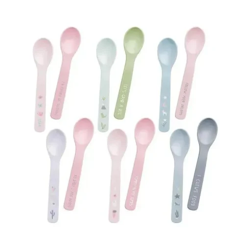 Colheres de bebê 100% silicone Stephen Joseph, coelho