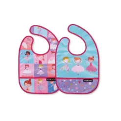 Conjunto de 2 babadores Crocodile Creek 2 Go - Sweet Dreams