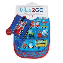Conjunto de 2 babadores Crocodile Creek 2 Go - Cidade movimentada
