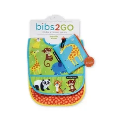 Conjunto de 2 babadores Crocodile Creek 2 Go - Little Jungle
