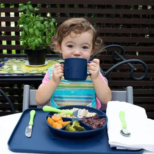 Conjunto de 3 babadores de brotos verdes Snap &amp; Go Easy Wear, conjunto rosa, azul e verde