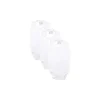 Conjunto de 3 bodys sem mangas Luvable Friends, branco