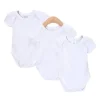 Conjunto de 3 macacões Spasilk manga curta, branco