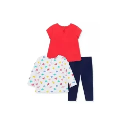 Conjunto de 3 peças Little Me Rainbow - Multi