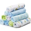 Conjunto de 10 Toalhas Spasilk, Elefante Azul