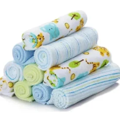 Conjunto de 10 Toalhas Spasilk, Tigre Azul