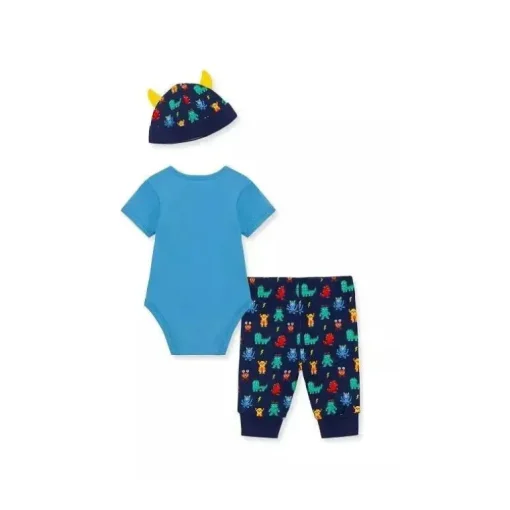Conjunto de Body de Monstro Little Me - Azul