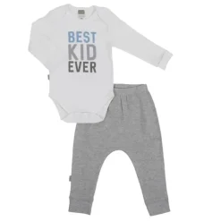 Conjunto de body e calça Kushies Melhor bebê de todos os tempos