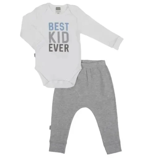Conjunto de body e calça Kushies Melhor bebê de todos os tempos