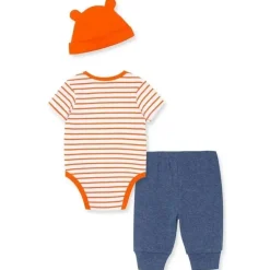 Conjunto de Body Tigre Little Me - Laranja/Azul