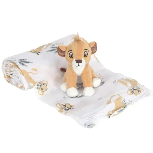 Conjunto de brinquedos de pelúcia e cobertor Cordeiros e Ivy Swaddle, Rei Leão