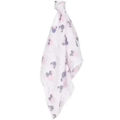 Conjunto de brinquedos de pelúcia e cobertor Lambs &amp; Ivy Swaddle, Minnie Mouse