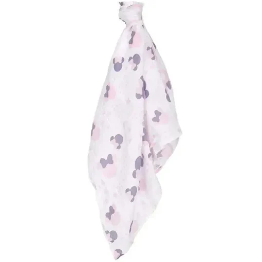 Conjunto de brinquedos de pelúcia e cobertor Lambs &amp; Ivy Swaddle, Minnie Mouse