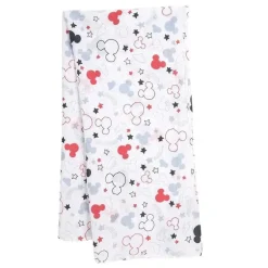 Conjunto de brinquedos de pelúcia e cobertor Lambs &amp; Ivy Swaddle, Mickey Mouse
