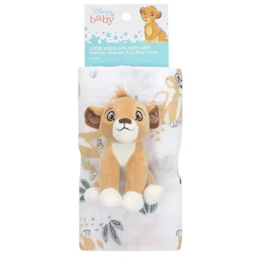 Conjunto de brinquedos de pelúcia e cobertor Cordeiros e Ivy Swaddle, Rei Leão
