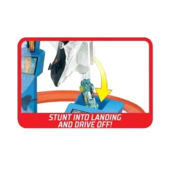 Conjunto de brinquedos Mattel Hot Wheels Jet Jump Aeroporto