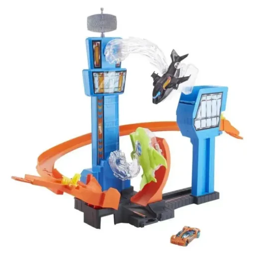 Conjunto de brinquedos Mattel Hot Wheels Jet Jump Aeroporto
