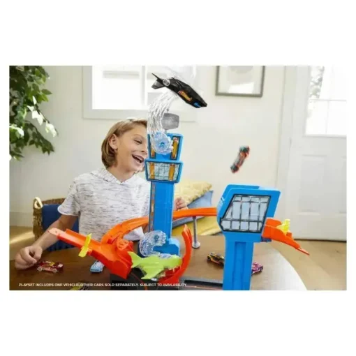 Conjunto de brinquedos Mattel Hot Wheels Jet Jump Aeroporto