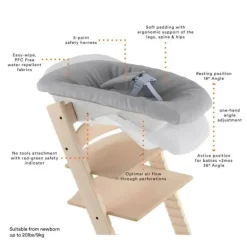 Conjunto de cadeira alta Stokke - Tripp Trapp, branco