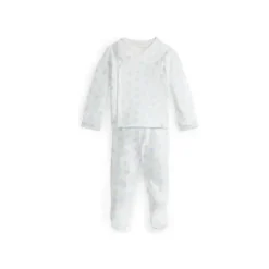 Conjunto de calça de malha de algodão orgânico manga longa Polo Ralph Lauren Baby - menino, cinza