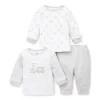 Conjunto de calças de 3 peças Little Me Safari Charms - Cinza
