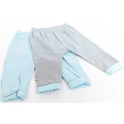 Conjunto de calças de bebê menino Kushies cinza e azul 2 peças