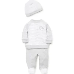 Conjunto de cardigã para casa Little Me Safari Dreams - Cinza