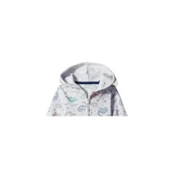 Conjunto de Cardigan Little Me- Dino Hood, Azul