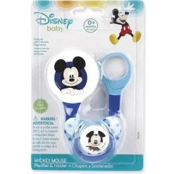 Conjunto de chupeta e porta-chupetas do Mickey Baby King