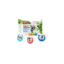 Conjunto de chupetas e lenços umedecidos para bebês Nuby 3Pk