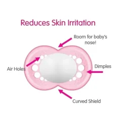 Conjunto de chupetas ortodônticas de silicone Mam Day &amp; Night - 6+ meses