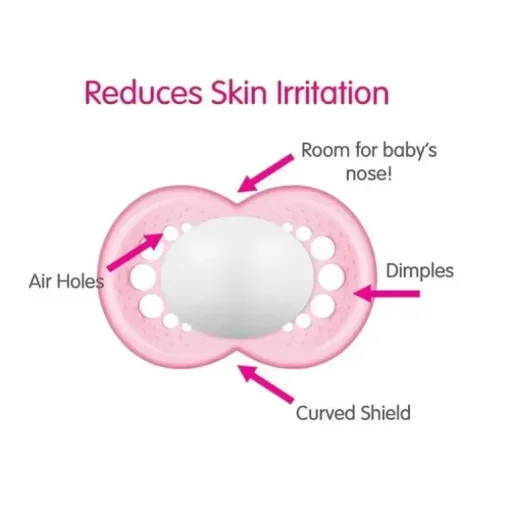 Conjunto de chupetas ortodônticas de silicone Mam Day &amp; Night - 6+ meses